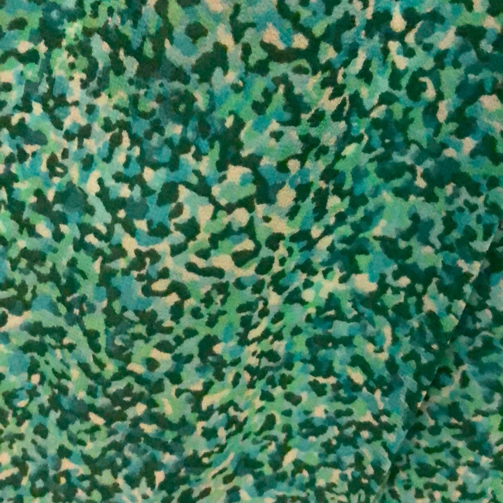 Michael Kors top S, green abstract print - Picture 7 of 8